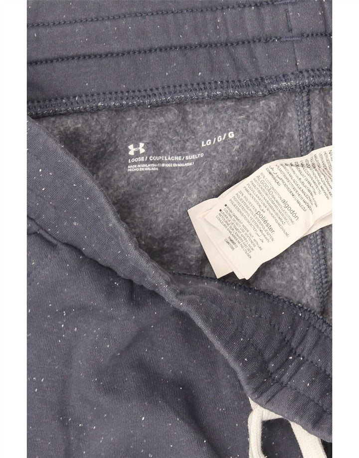 Męskie spodnie dresowe Under Armour Joggers, duże, granatowe, nakrapiane