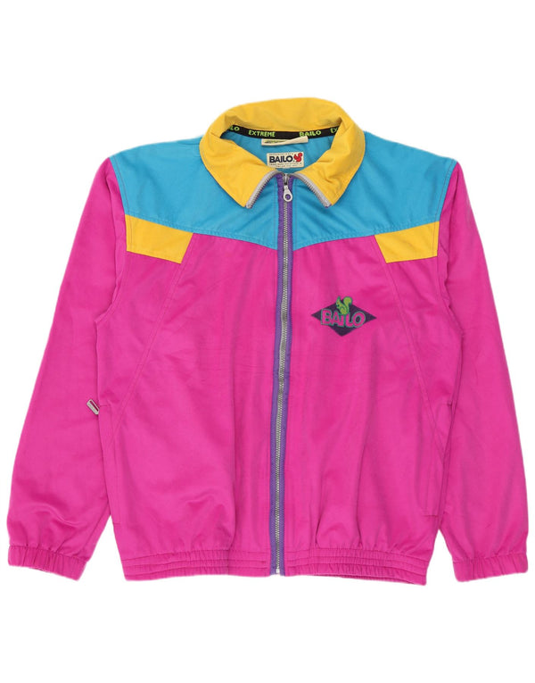 Męska welurowa kurtka dresowa Bailo w kolorze średniego różu