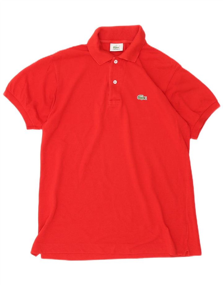 Męska koszulka polo Lacoste, rozmiar 3, mała, czerwona, bawełniana