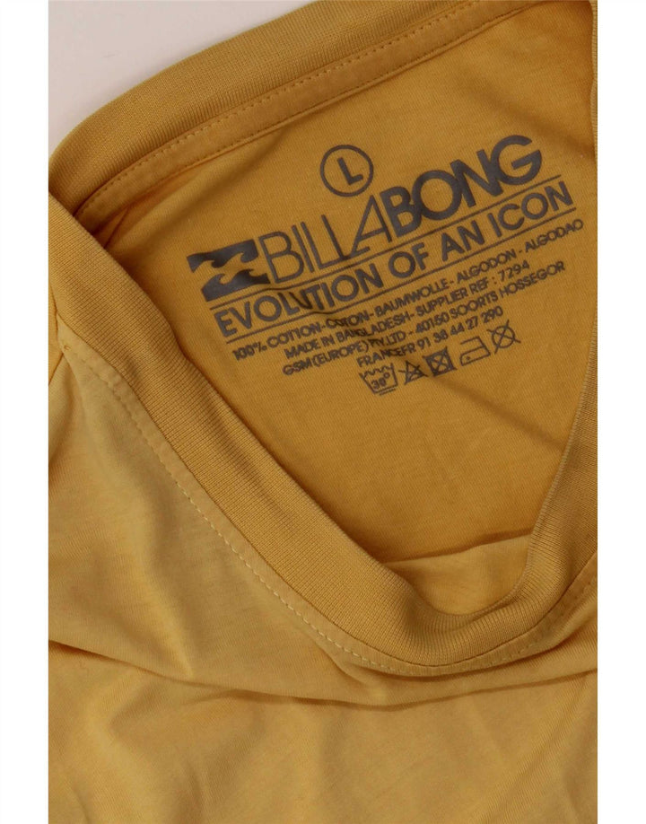 T-shirt męski Billabong, duży, żółty, bawełniany