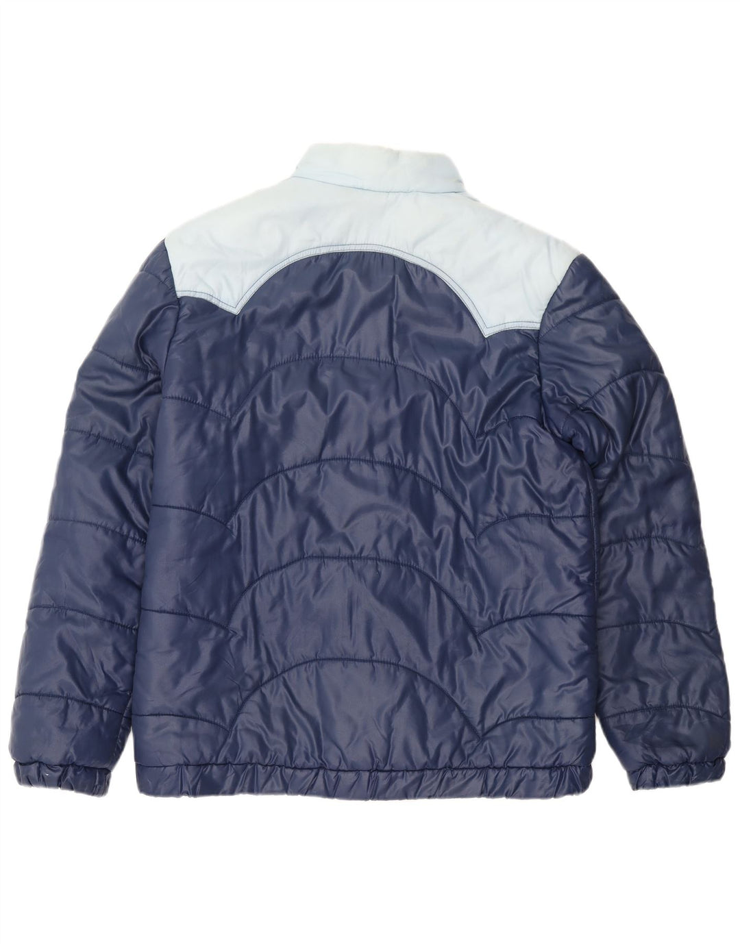 Vintage męska ocieplana kurtka IT 54 2XL granatowa, poliamidowa