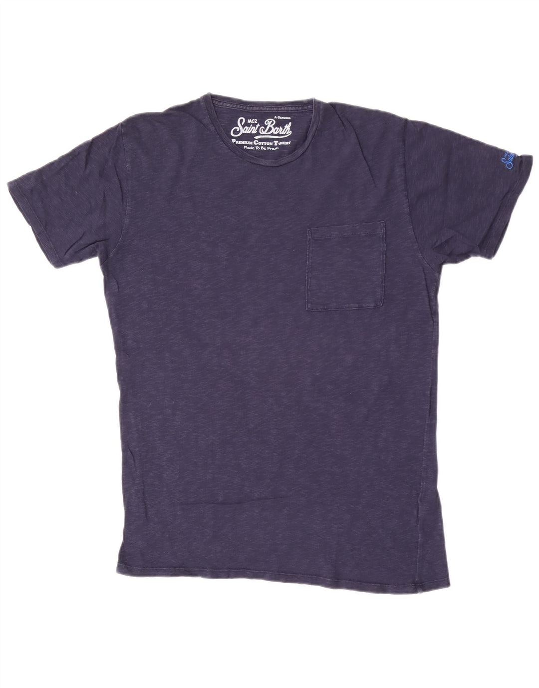 T-shirt męski MC2 SAINT BARTH Top, średni, granatowy, z bawełny w cętki