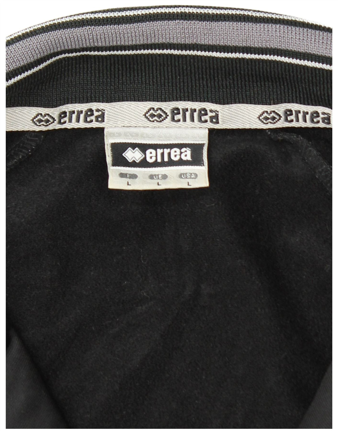 Męska kurtka dresowa ERREA, duży, czarny poliester z blokami kolorów