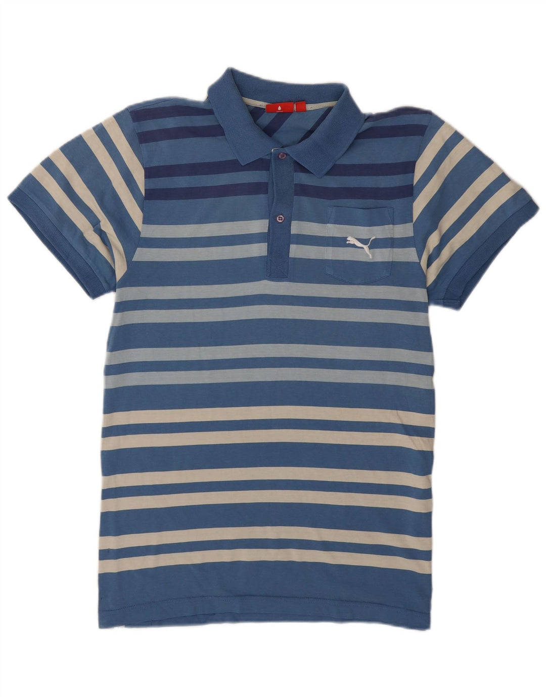 Męska koszulka polo Puma w średnie niebieskie paski