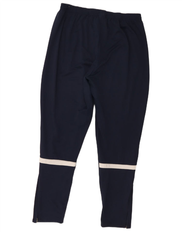 Męskie spodnie dresowe Nike Dri Fit, duże, granatowe, z poliestru