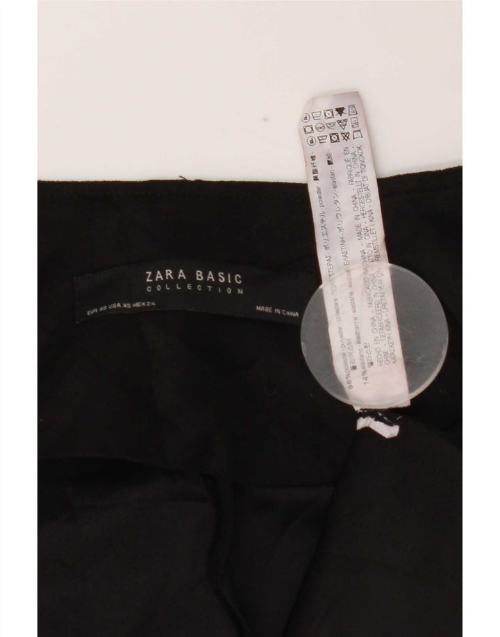Damska marynarka Zara Oversize z rękawami 3/4 i otwartymi, UK 6 XS, czarny poliester