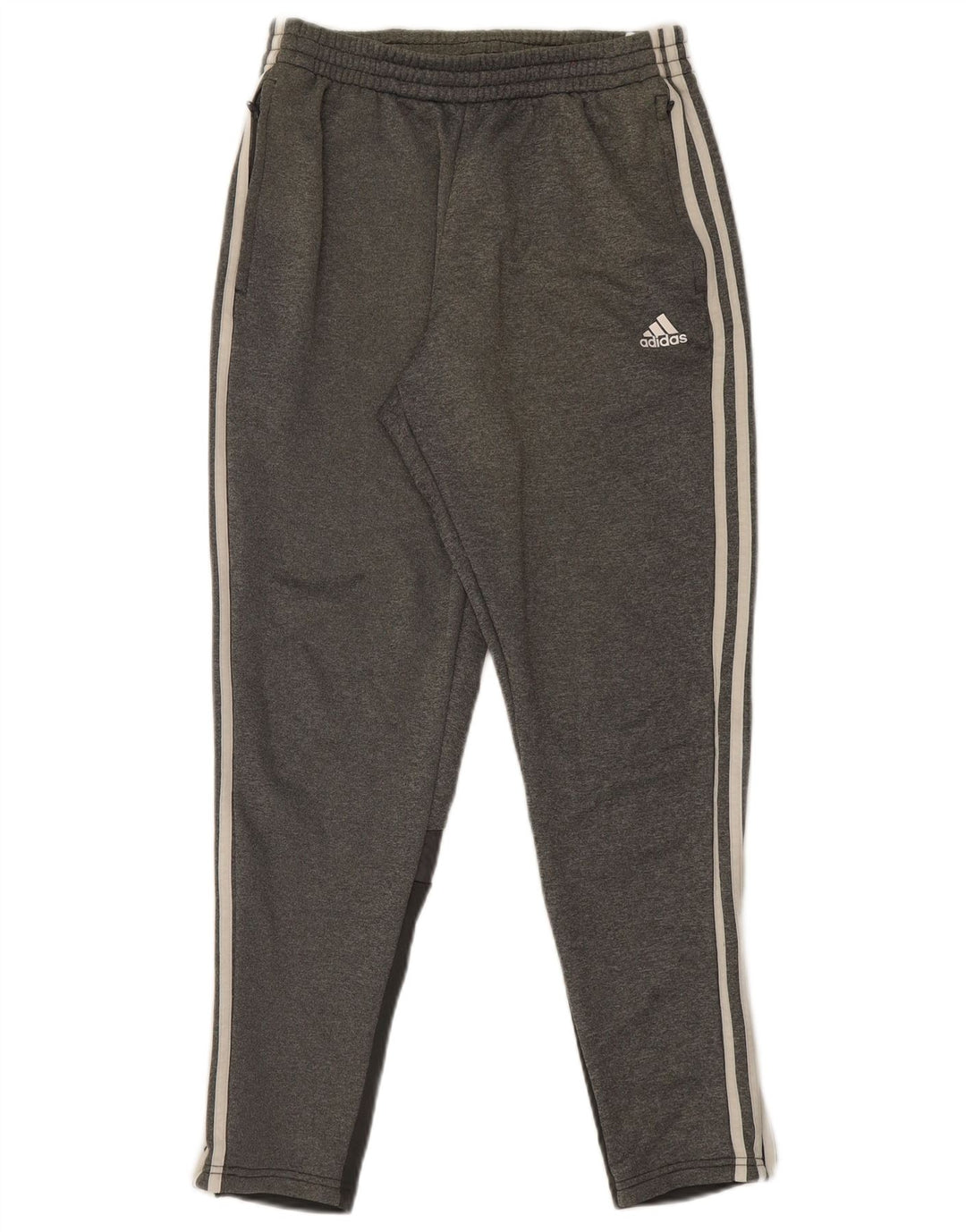 Męskie spodnie dresowe Adidas, średni szary poliester