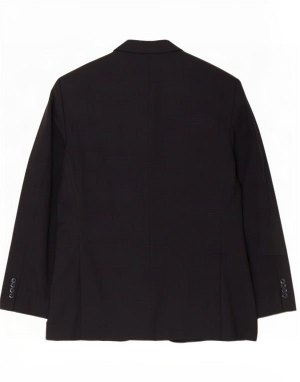 Marks & Spencer Męska marynarka zapinana na 2 guziki, UK 44 XL, czarna wełna