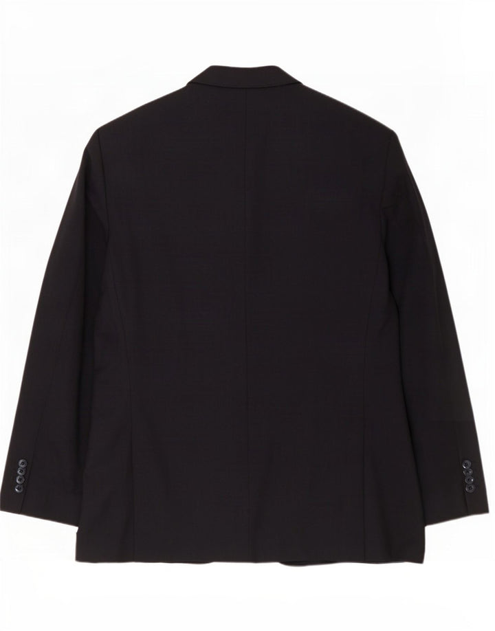 Marks & Spencer Męska marynarka zapinana na 2 guziki, UK 44 XL, czarna wełna