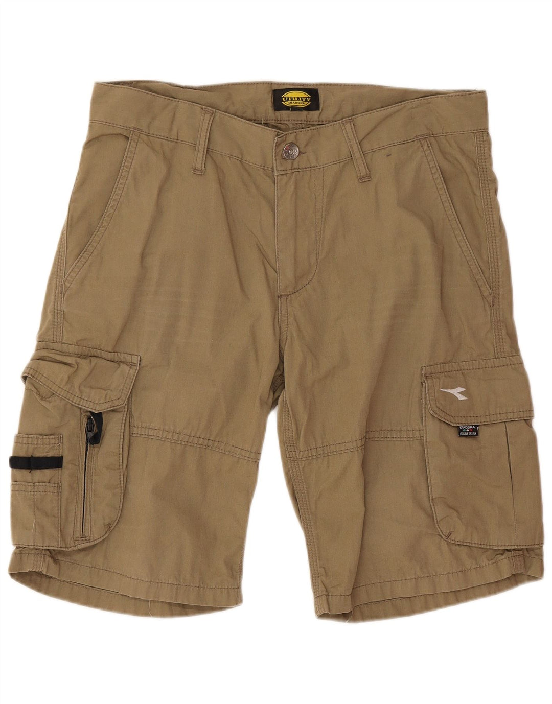 Męskie spodenki cargo Diadora, średnie W32, bawełna khaki
