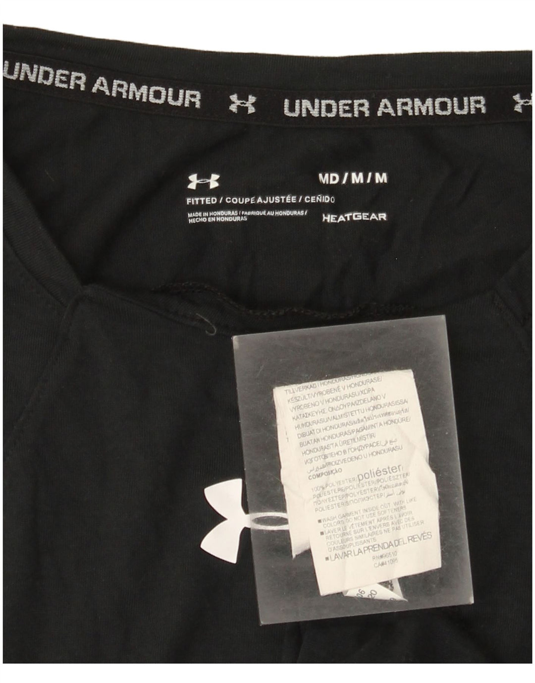 Męska dopasowana kamizelka z grafiką Under Armour, średni czarny poliester