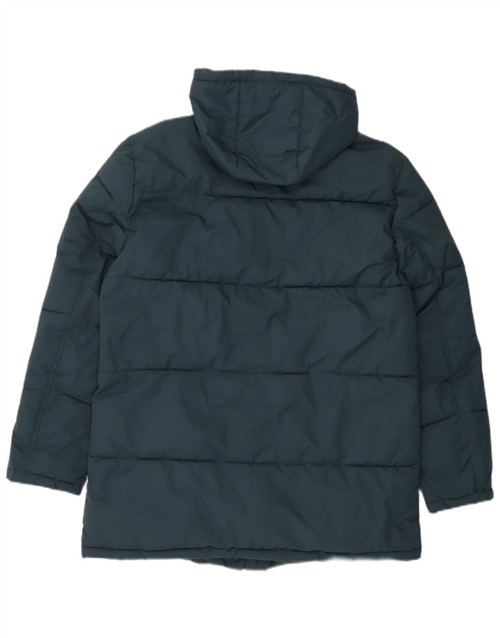 Męska ocieplana kurtka z kapturem Michael Kors UK 38, średni granatowy poliester