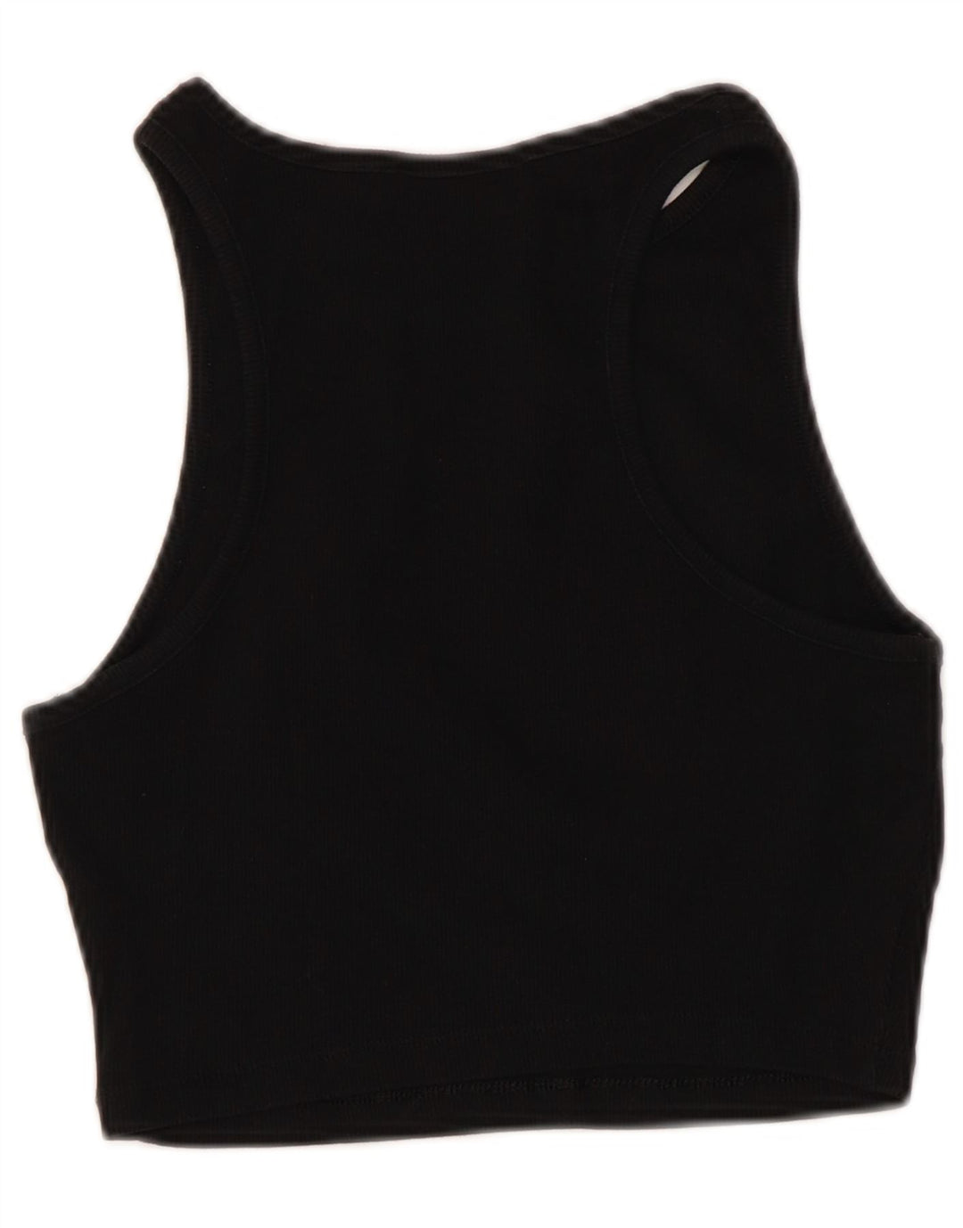 Damski krótki top bez rękawów Zara UK 14, duży, czarny