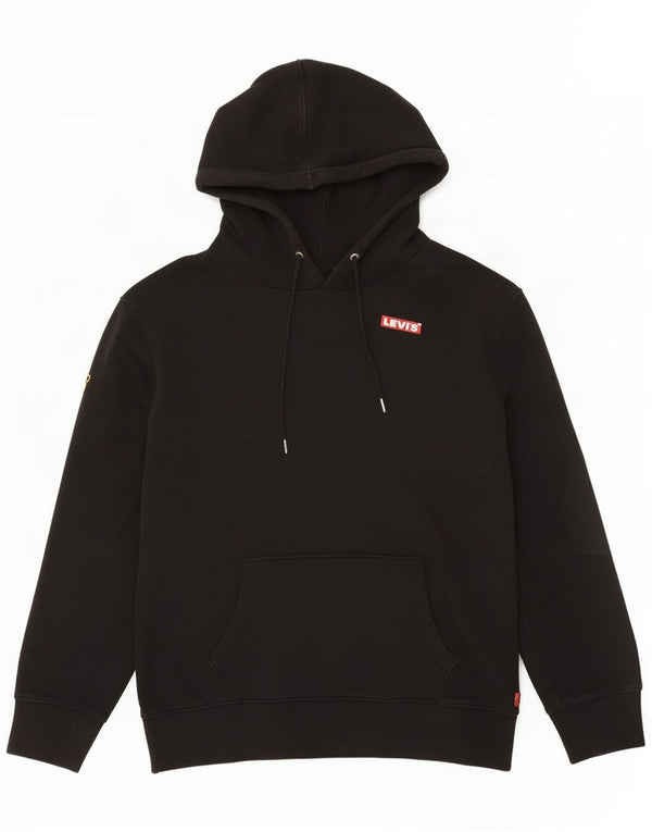 Męski sweter z kapturem z grafiką Levi's, duży, czarny, bawełniany