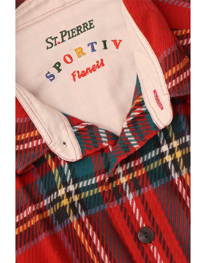 Męska koszula flanelowa VINTAGE w dużą czerwoną kratę