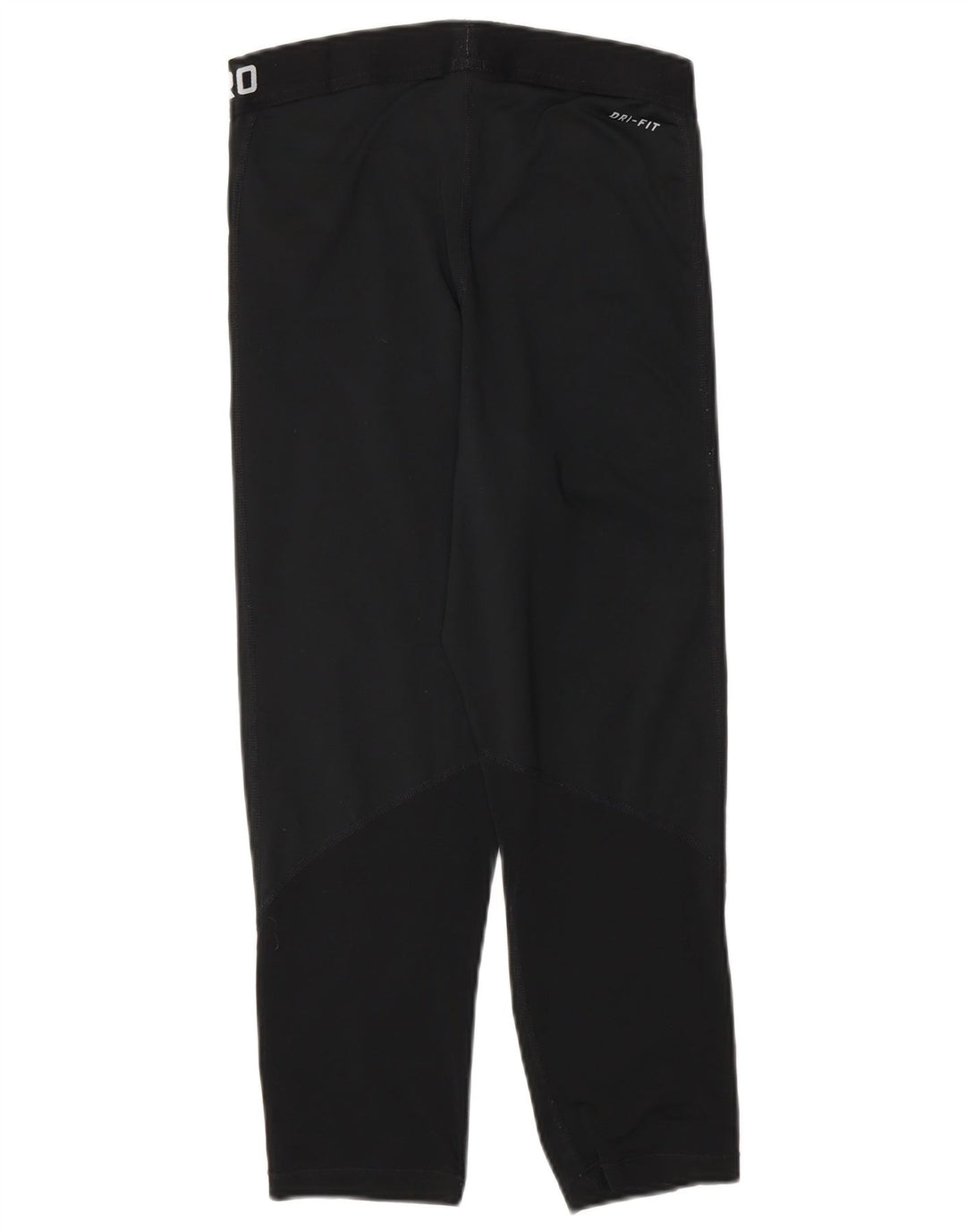 NIKE Womens Dri Fit Graphic Capri Leggings UK 12 Medium  Black Polyester