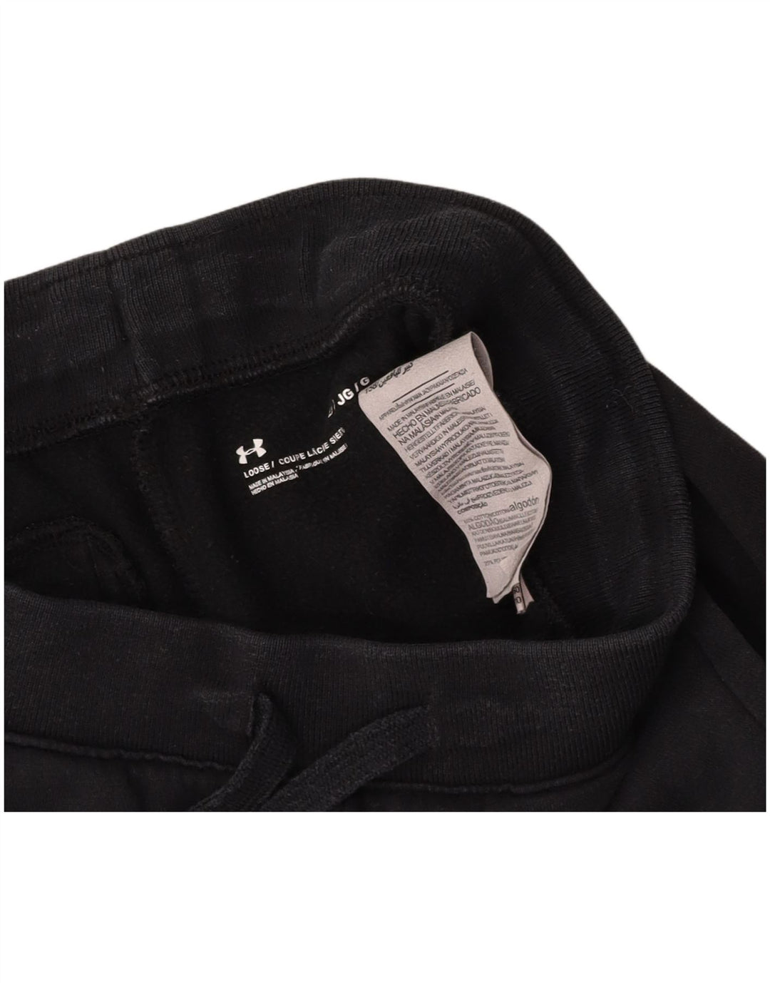 Chłopięce spodenki sportowe UNDER ARMOUR na 11-12 lat, duże, czarne, bawełniane