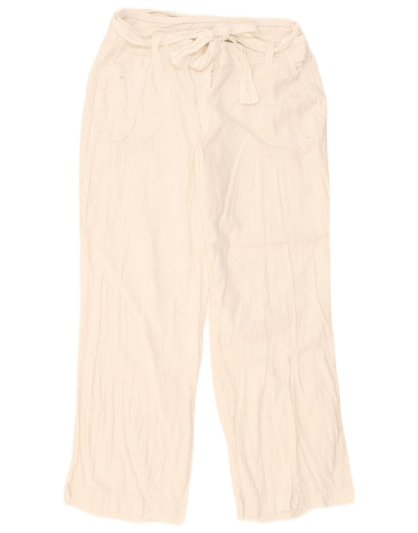 Spodnie damskie Marks & Spencer UK 16 Large W36 L27 White Linen