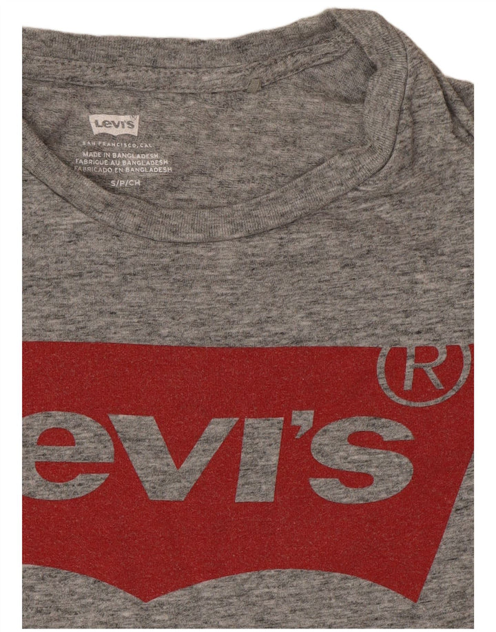 Damska koszulka z grafiką Levi's Top UK 10 Small Grey Flecked