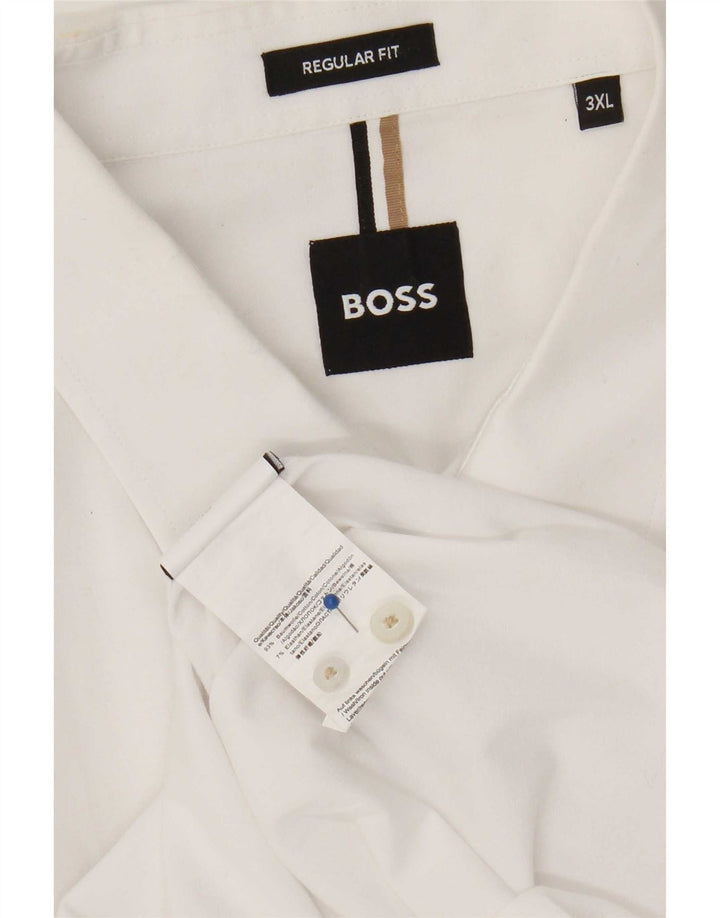 Koszula męska Hugo Boss o regularnym kroju 3XL, biała, bawełniana
