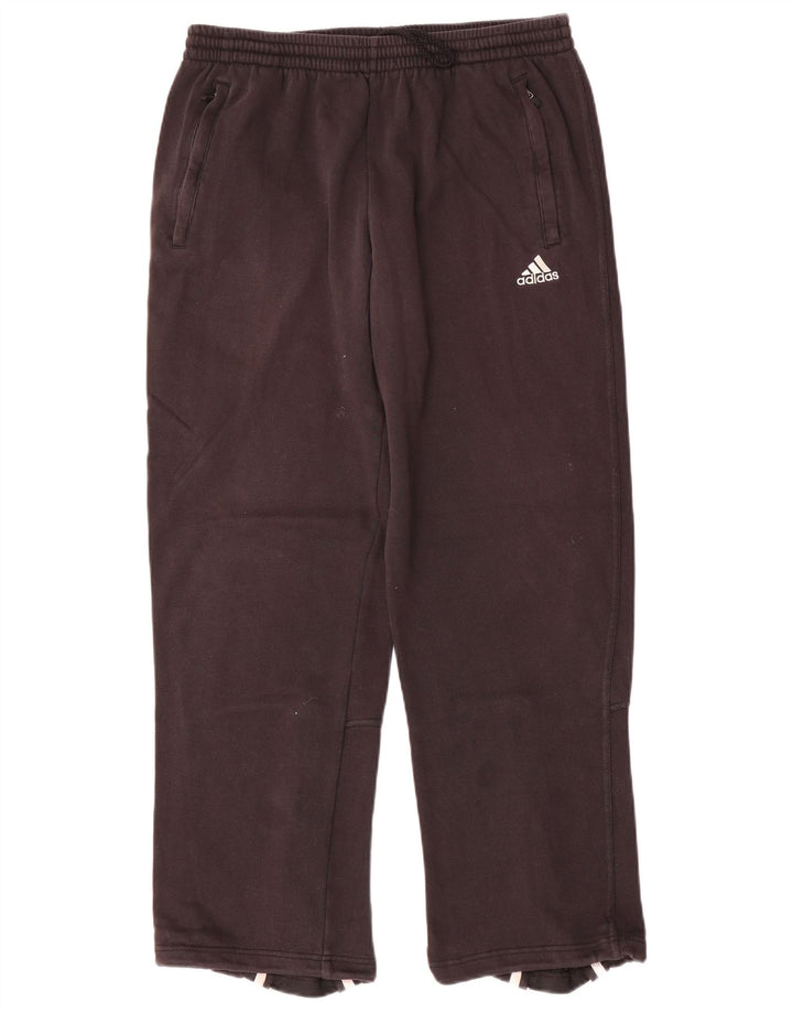 Męskie spodnie dresowe Adidas, średnie czarne, bawełniane