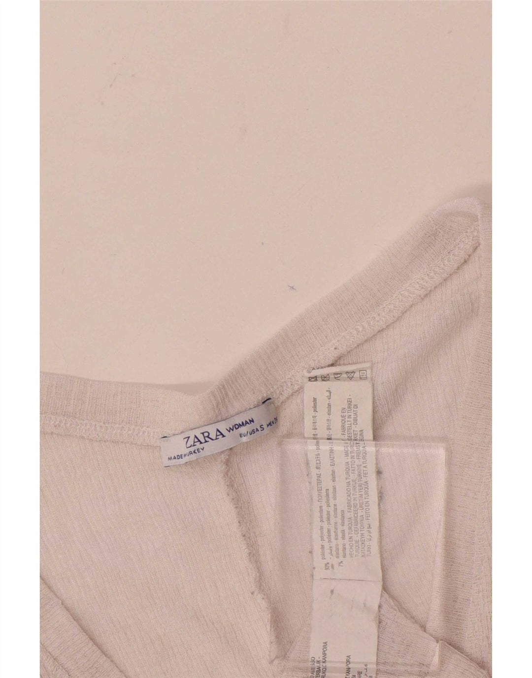 Damska bluzka oversize Zara Top UK 10, mały, różowy poliester