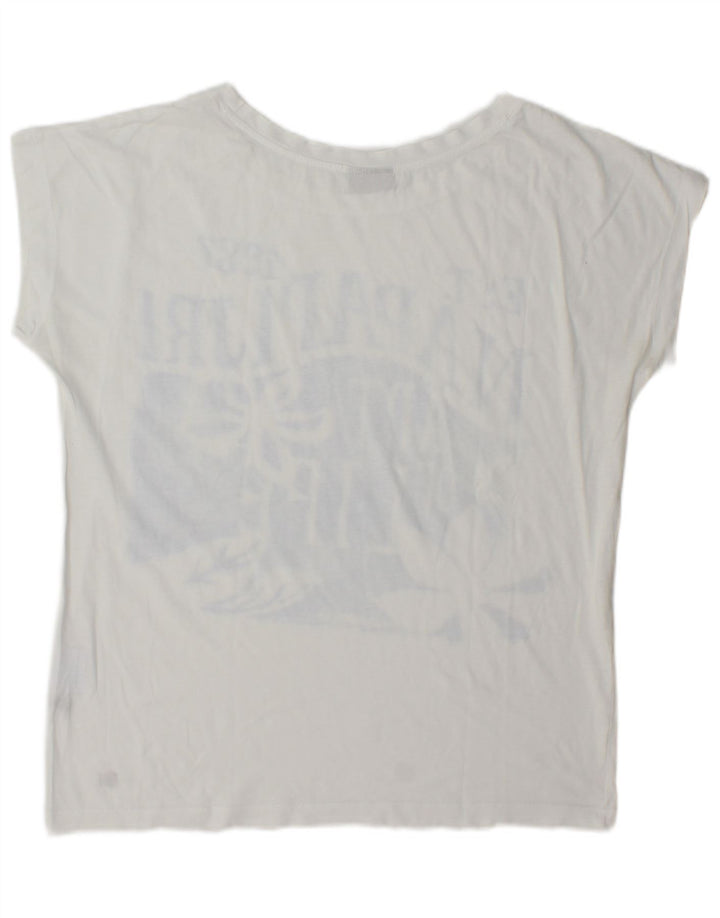 Damska koszulka graficzna Napapijri Top UK 14 Medium White