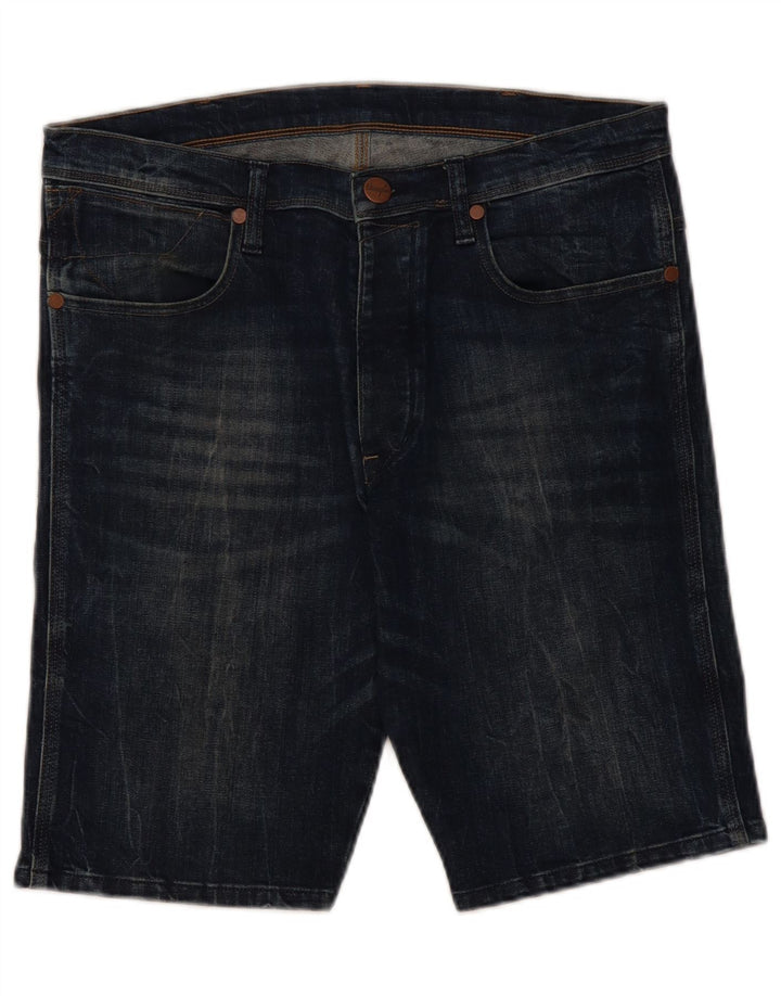 Męskie spodenki jeansowe Wrangler Kurt W32 Średnioniebieskie, bawełniane