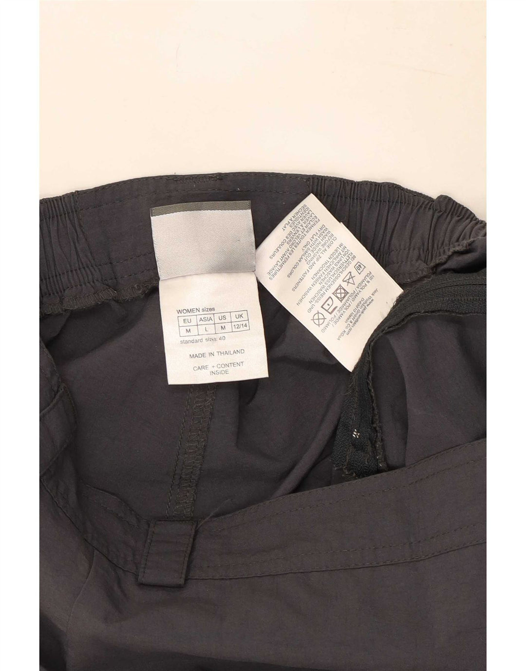 Damskie spodenki cargo Jack Wolfskin średnie W28 L6 szary poliester