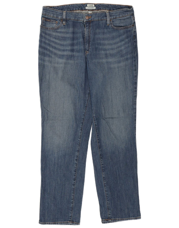 L.L.BEAN Damskie proste dżinsy US 14 XL W36 L30 Niebieskie