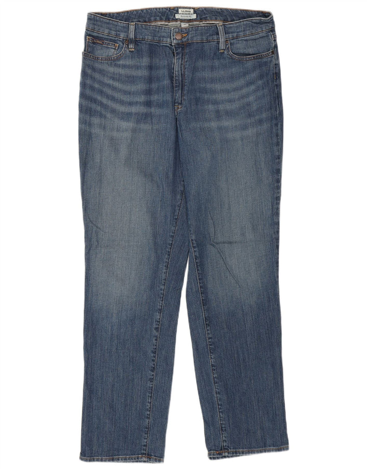 L.L.BEAN Damskie proste dżinsy US 14 XL W36 L30 Niebieskie