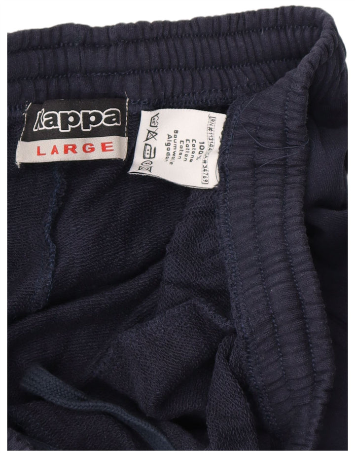 Męskie spodnie dresowe KAPPA, duże, granatowe, bawełniane