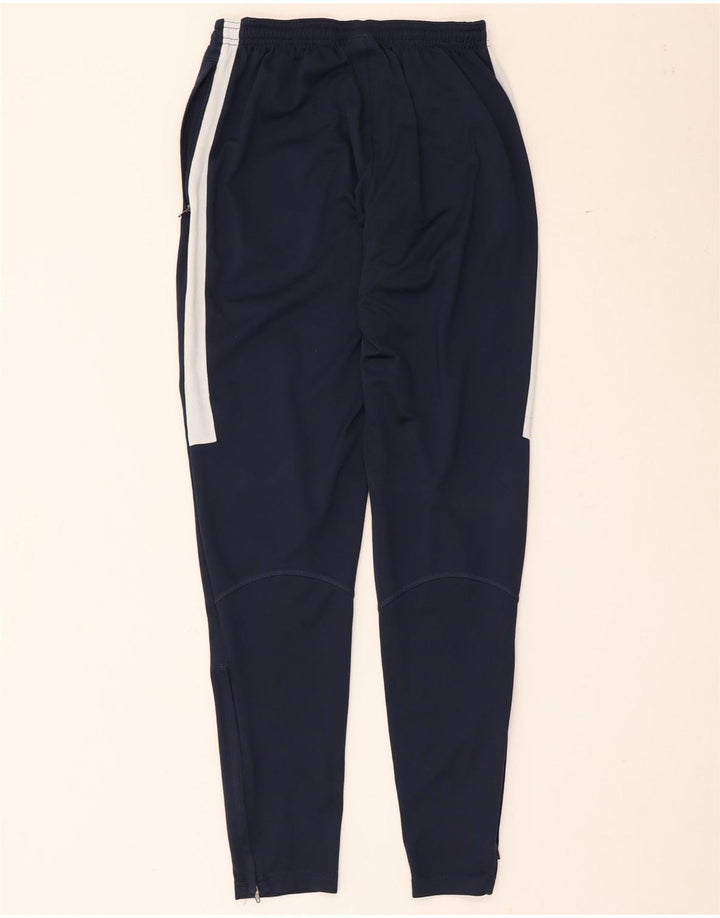 Męskie spodnie dresowe Nike Dri Fit, małe, granatowe, z poliestru w blokach kolorów