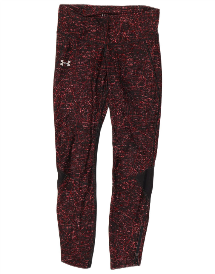 Damskie legginsy UNDER ARMOUR Heat Gear UK 12 w kolorze średniego burgunda