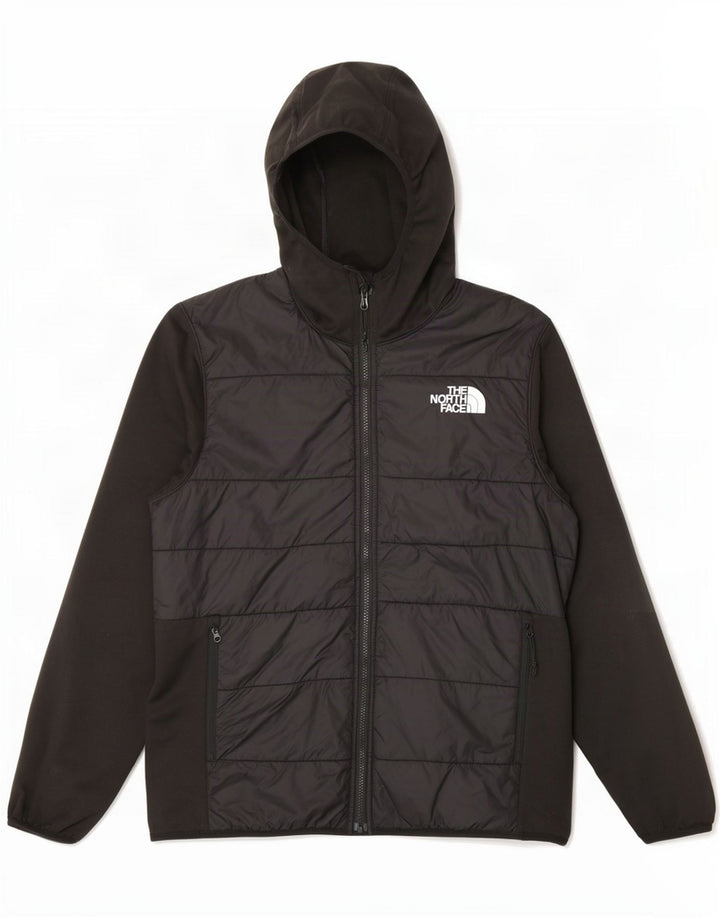 Męska kurtka dresowa z kapturem i wyściełanym kapturem The North Face, duża, czarna