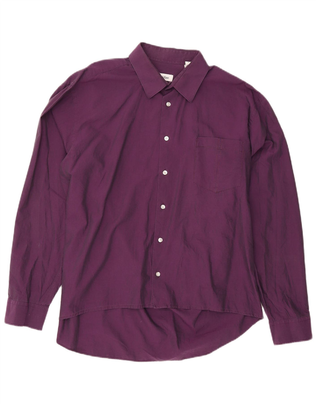 Koszula męska CALVIN KLEIN o dopasowanym kroju, rozmiar 44 XL, fioletowa, bawełniana