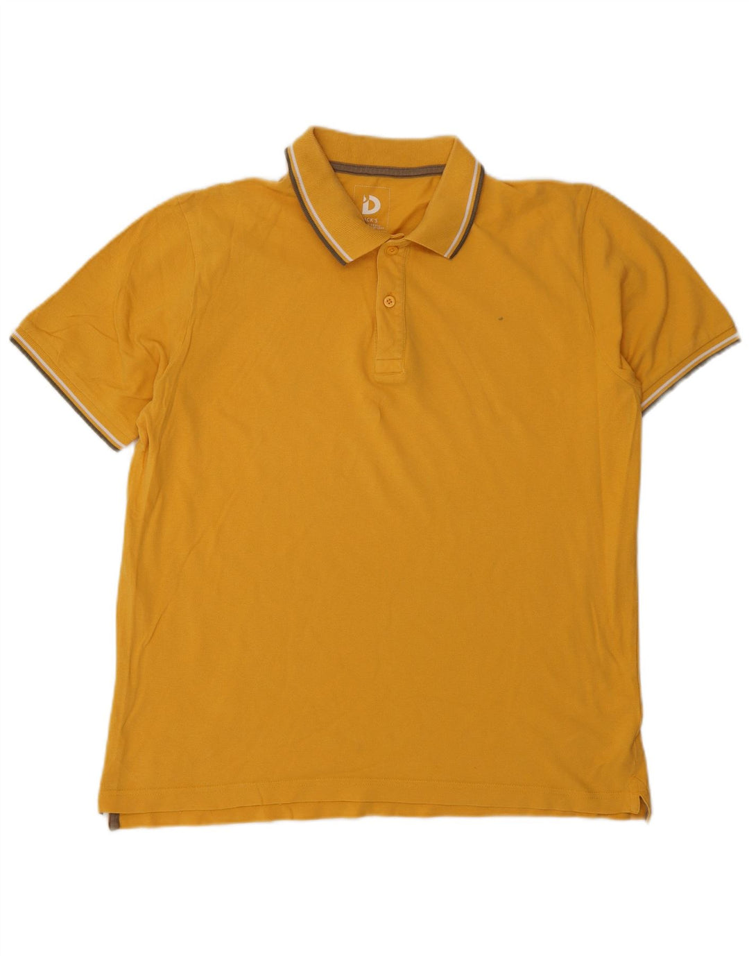 Męska koszulka polo DACK'S, duża, żółta, bawełniana