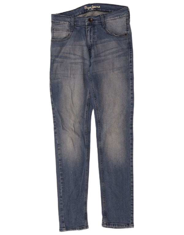 PEPE Jeans Damskie Vapor Tapered W30 L31 Niebieska bawełna