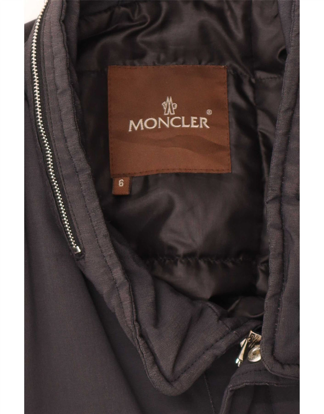Męska wyściełana kurtka wojskowa Moncler Rozmiar 6 3XL Czarna bawełna