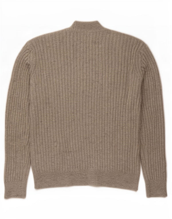 Marks & Spencer Męski sweter rozpinany na zamek XS, szary akryl
