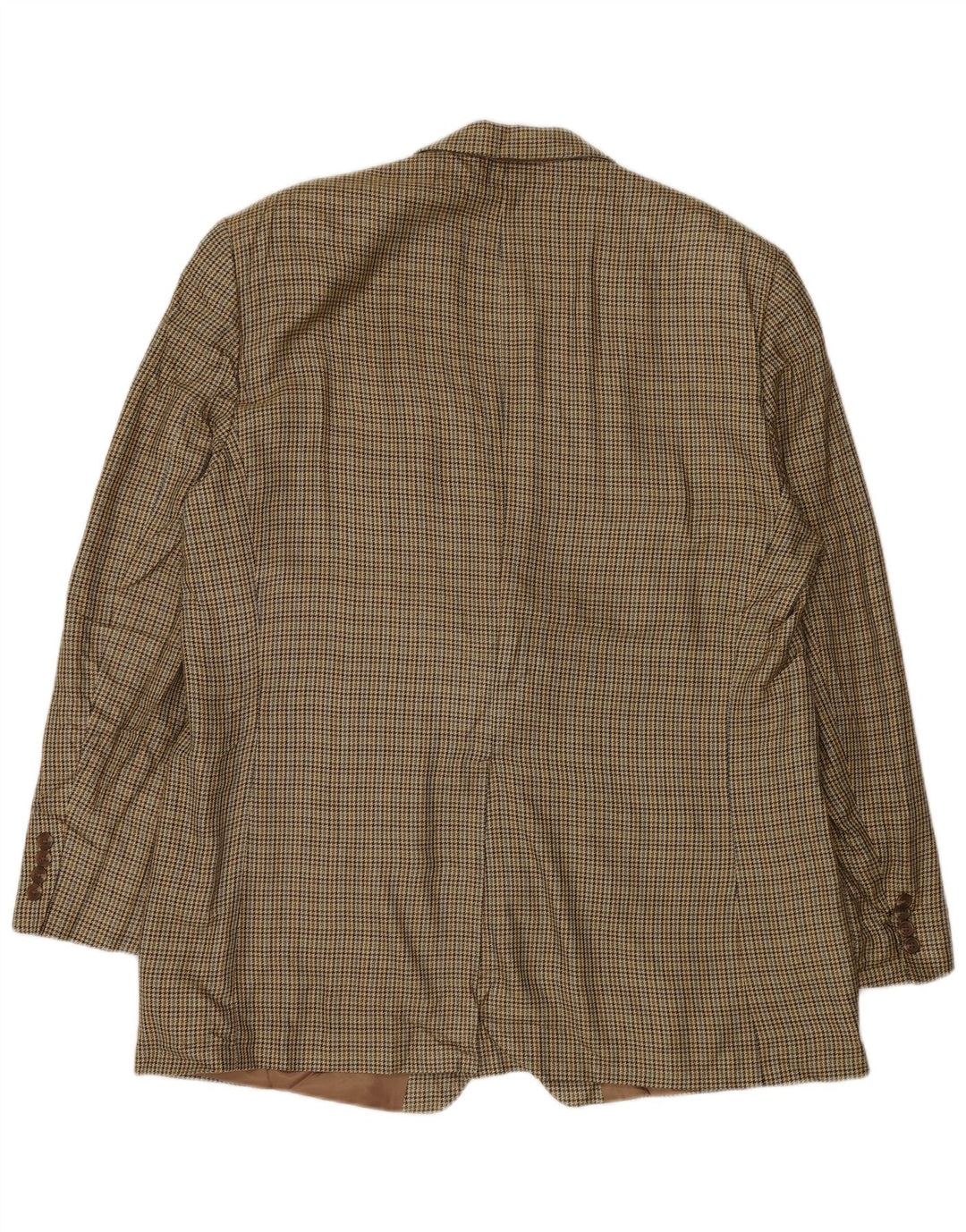 Męska marynarka zapinana na 2 guziki Chaps UK 46 3XL Zielony jedwab w pepitkę