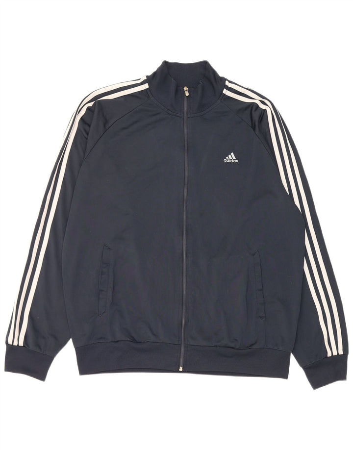 Adidas Męska bluza dresowa Clima 365, duża granatowa, poliestrowa