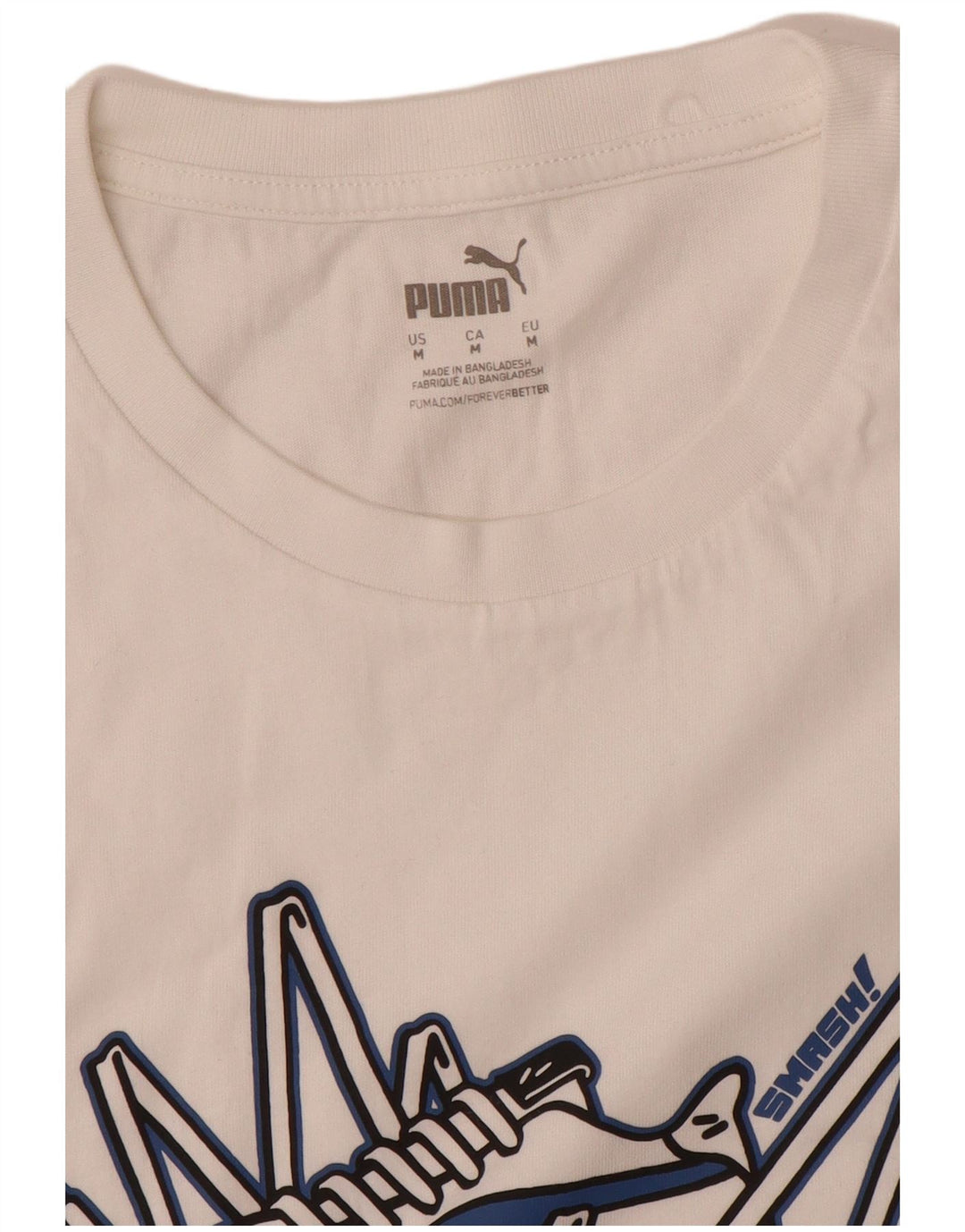 Męski T-shirt Puma z grafiką, średni biały
