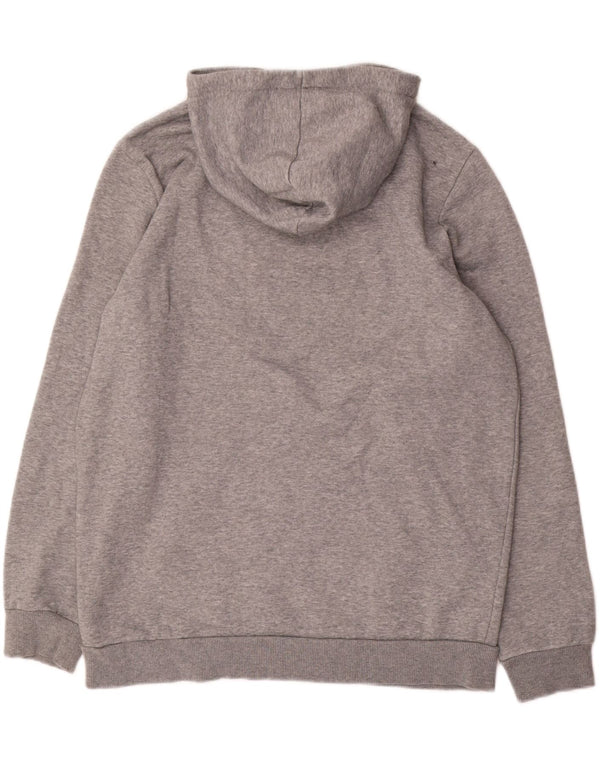 Męski sweter z kapturem Puma z grafiką, średnioszary, bawełniany w cętki