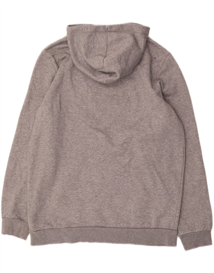 Męski sweter z kapturem Puma z grafiką, średnioszary, bawełniany w cętki