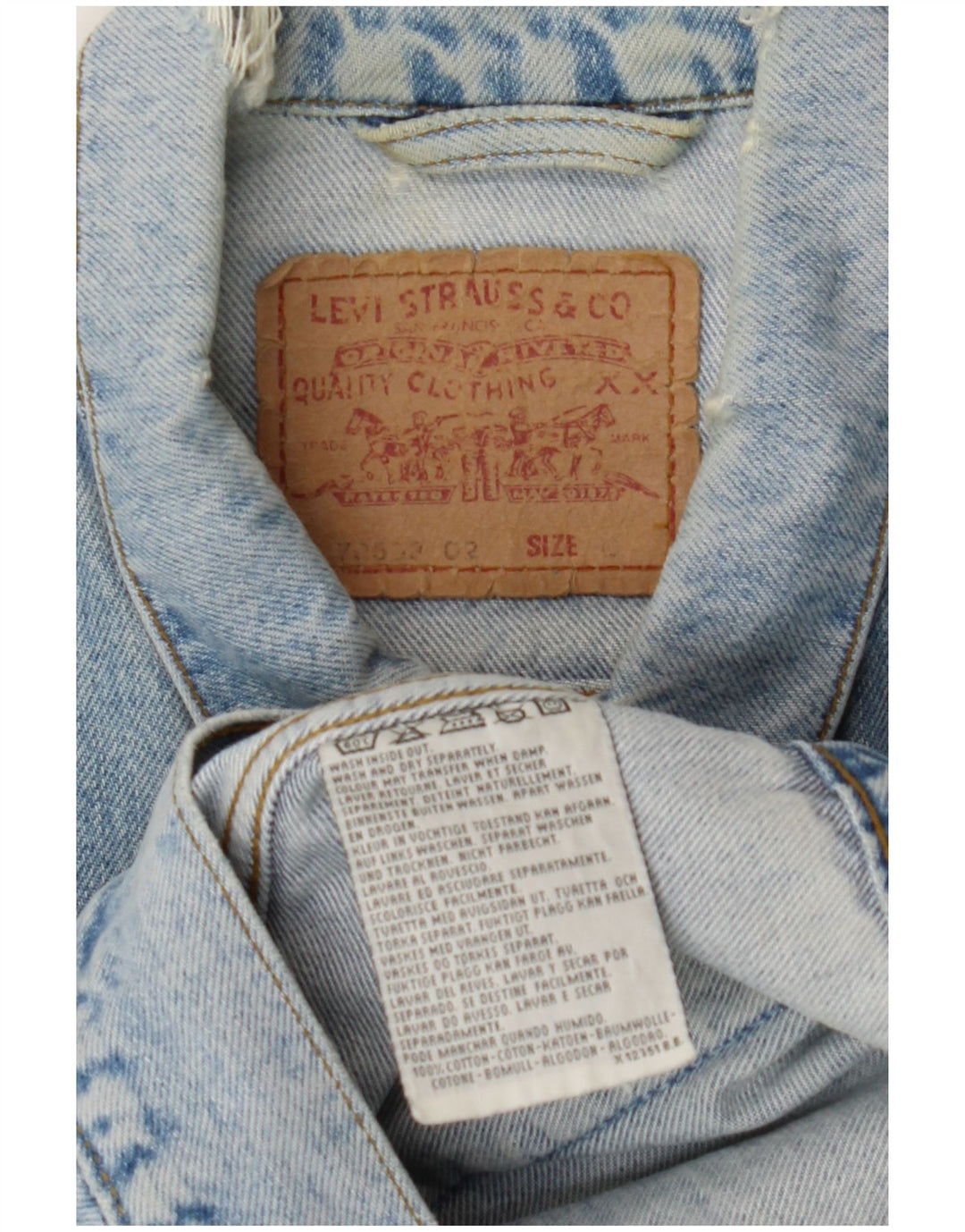Męska kurtka dżinsowa Levi's UK 40, duża, niebieska, bawełniana
