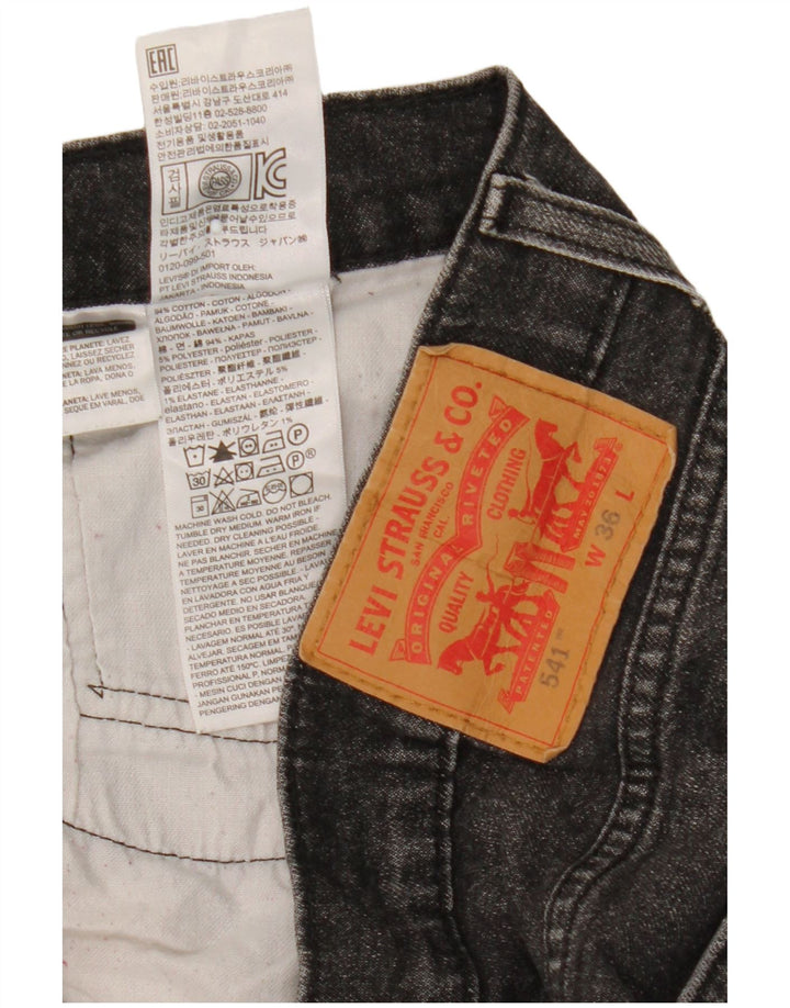Męskie spodenki jeansowe Levi's 541 W36, duże, czarne, bawełniane