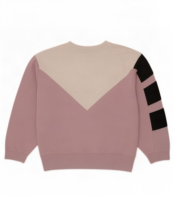 Damska bluza oversize Adidas Jumper UK 10 Mały fioletowy blok kolorów