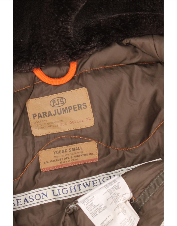 Chłopięca wyściełana kurtka z kapturem Parajumpers 11-12 lat, mała, granatowa, poliester