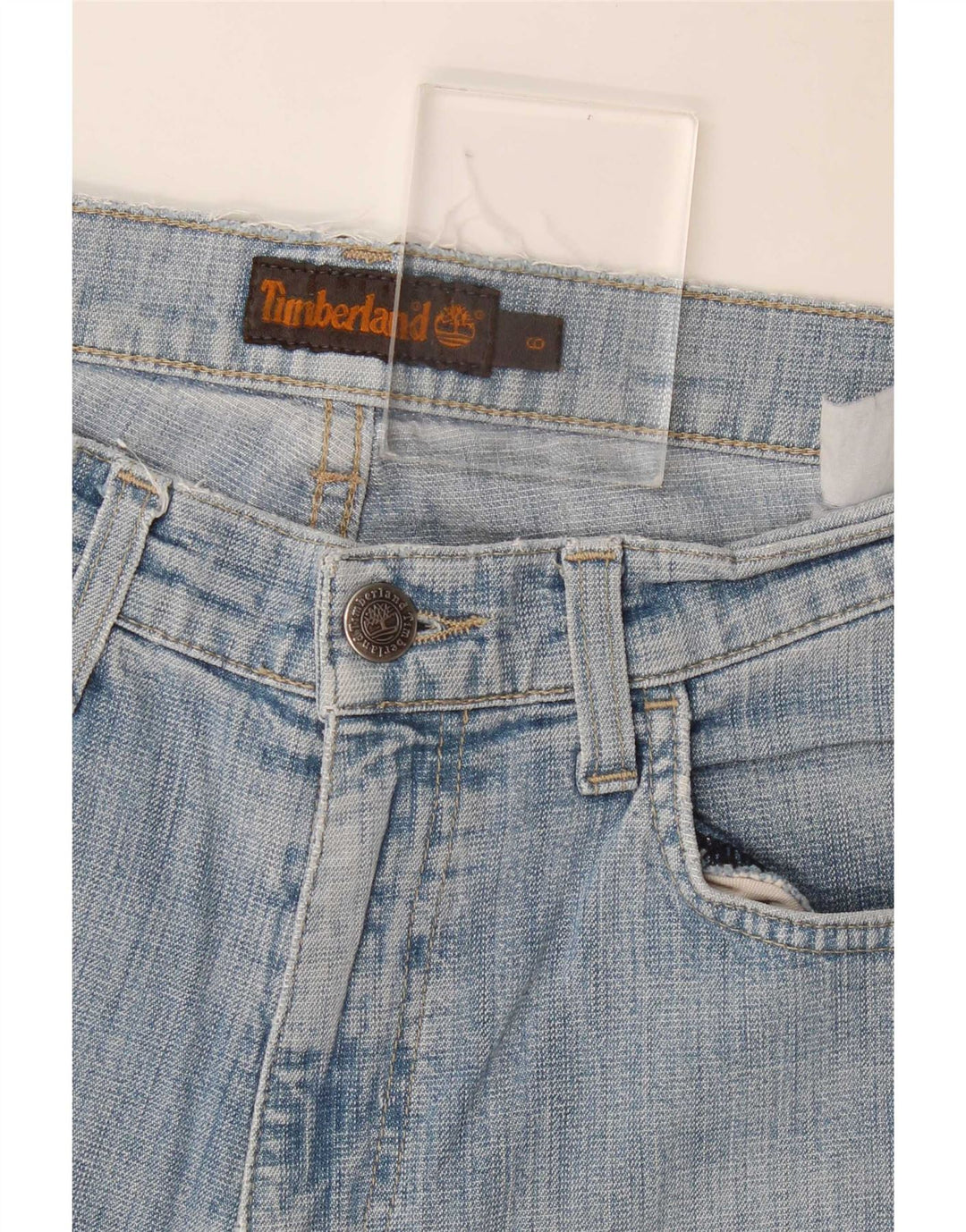 Damskie proste dżinsy Timberland US 6 Medium W28 L29 Niebieskie